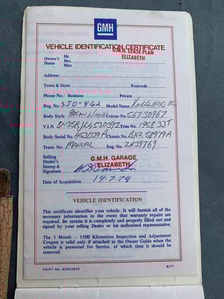 1979 Holden HZ Kingswood SL Wagon - 4.2 litre 4 speed