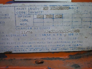 VJ Valiant Charger R/T Replica