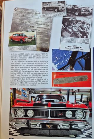 1971 Ford Falcon XY GTHO Phase 3 - Vermilion Fire 