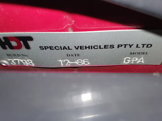 1986 HDT VL Commodore SS Group A - Plus Pack