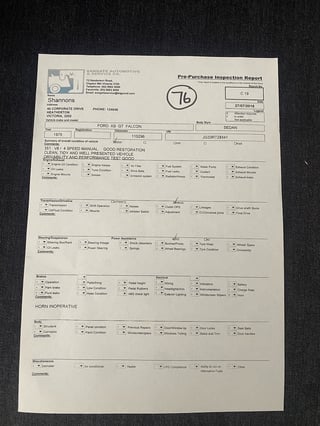 1975 Ford Falcon XB GT - Polar White