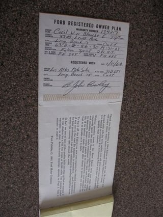 1964 Falcon Sprint Coupe V8