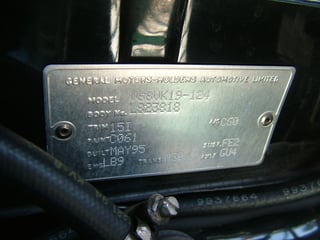 1996 VS HDT Aero Build No. 002
