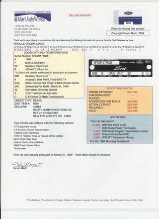 1969 428CJ R Code ( Ram Air ) GT Mustang