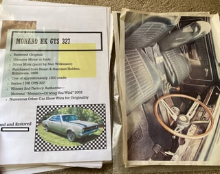 1968 HK GTS Monaro 327 V8 Bathurst