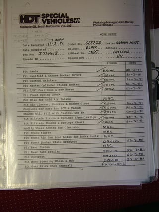 VC HDT Brock Commodore #365