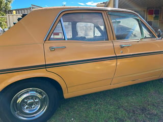1971 Ford XY Falcon 500 GS 6cyl 250ci 2V - Toploader -Yellow Ochre 