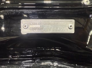 1976 Holden LX Torana SS 4.2L Auto - Tuxedo Black