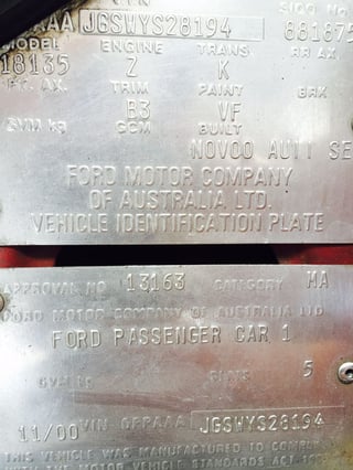 2000 Tickford Falcon XR8  (WITHDRAWN)