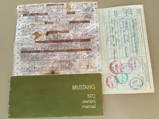 1972 Mustang Grande Q Code 351