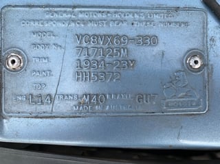 1980 Holden VC Commodore SL/E