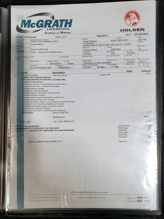 2006 HSV GTO Z Series Signature Coupe Build No.19