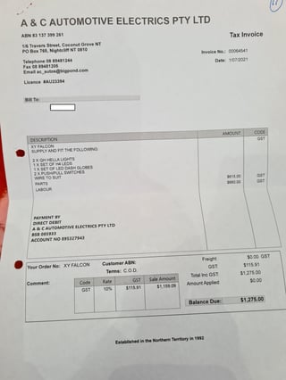 1971 XY GS Falcon - Vermilion Fire