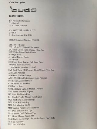 1970 Plymouth Cuda 340