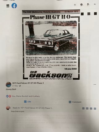 1971 XY Falcon GTHO Phase 3