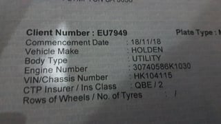 1968 HK GTS Ute 307 V8