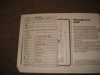 1980 VC HDT Brock Commodore .. Build 399 / 500