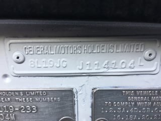 1986 VL Commodore Berlina 4.9L litre Mobil Brock Tribute