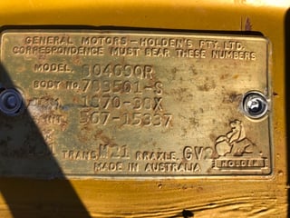 1973 HQ GTS Monaro 308 V8 4 speed