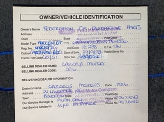 1992 Tickford Falcon EB GT - Build No.24