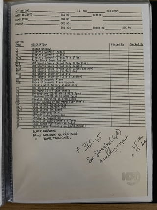 1987 VL HDT Improved Commodore