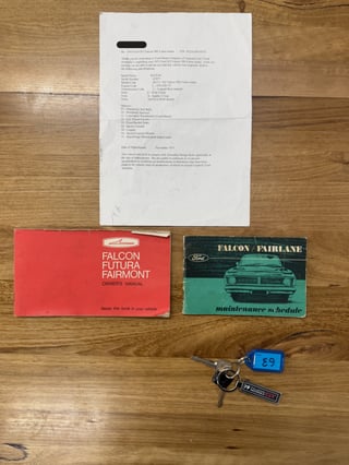 1971 Ford XY Falcon 500 6cyl Top Loader - Wild Violet Sunroof