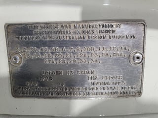 1978 Holden HZ GTS 5.0L 4 speed manual