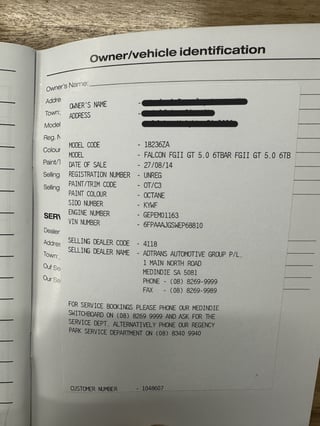 2014 FPV FG MK II Falcon GTF Build No 259 - Octane