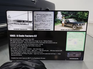 1965 Ford Mustang GT Hardtop - 289 4V …