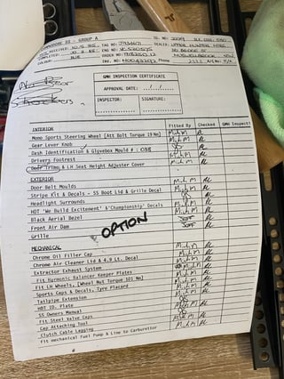 1985 HDT VK SS Group A Commodore - Build 38/500 (Withdrawn)