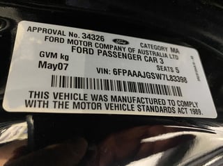 2007 FPV BF II Falcon GT R-SPEC 40th Anniversary - 7090 km …