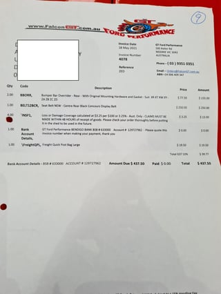 1971 XY GS Falcon - Vermilion Fire