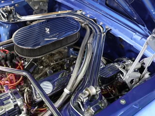 1965 Ford Mustang Convertible 302ci - Estoril Blue Metallic 