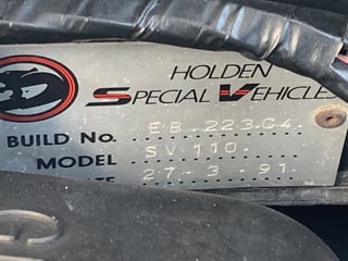 1991 Holden HSV VN Commodore SV110