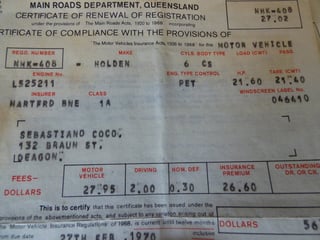 1958 FC Holden Special One Owner !!