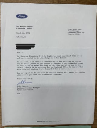 1970 Ford Falcon XW GT - Reef Green Unrestored Maintained