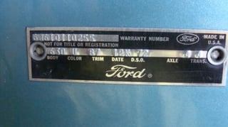 1966 7 Litre Ford Galaxie Two Door Hardtop