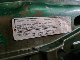 1971 Chrysler Valiant VG Pacer - Resto Project