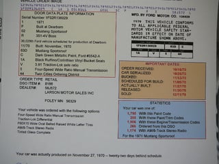 1971 Boss Mustang 351