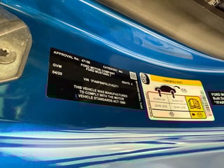 2020 Ford Mustang R-SPEC Build No.425 - Velocity Blue