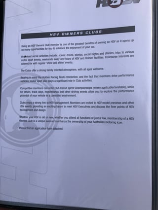 2004 HSV VZ Coupe 4 Build No. 059 - 8,161 km - Phantom Black