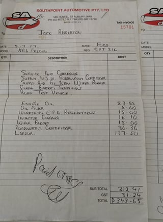 2003 Ford BA Falcon XR6 Turbo