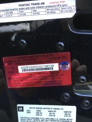 2002 Pontiac Firebird Trans Am WS6
