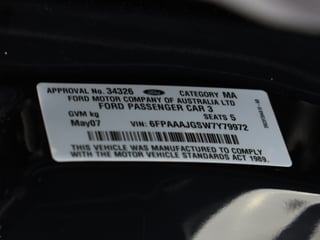 2007 FPV GT-P BF MK II Build No 139 - Silhouette 