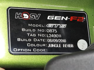 2016 HSV GTS W507 - Jungle Fever 3,218 km