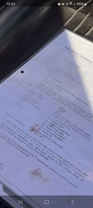 1971 Ford XY Falcon 500 - 351 T-Code Police Car