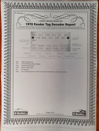 1970 Dodge Challenger 340 V8