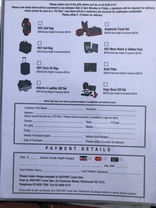 2004 HSV VZ Coupe 4 Build No. 059 - 8,161 km - Phantom Black