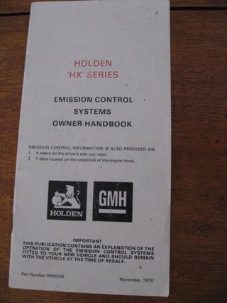 1977 HX Holden Kingswood Deluxe 4.2L