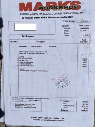 1996 HSV VS Clubsport - Build No.1289